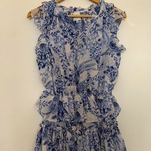 Misa Los Angeles Peacock Mini Dress